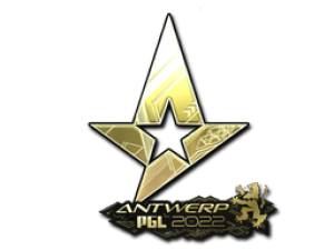 Наклейка | Astralis (Gold) | Antwerp 2022