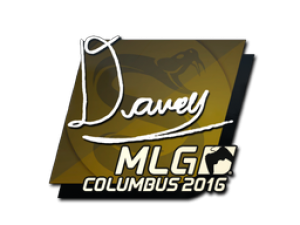 Наклейка | DAVEY | MLG Columbus 2016