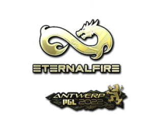 Наклейка | Eternal Fire (золотая) | Антверпен-2022