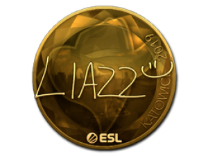 Наклейка | Liazz (золотая) | Катовице 2019