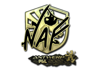 Наклейка | NAF (Gold) | Antwerp 2022