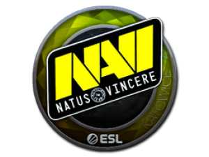 Наклейка | Natus Vincere (металлическая) | Катовице-2019