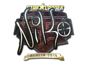 Наклейка | NiKo (золотая) | Берлин 2019