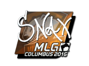 Наклейка | Snax (металлическая) | MLG Columbus 2016