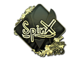 Наклейка | Spinx (золотая) | Рио 2022