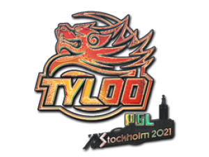 Наклейка | Tyloo (голографическая) | Стокгольм-2021