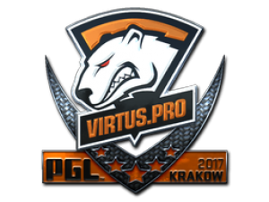 Наклейка | Virtus.Pro (металлическая) | Краков 2017