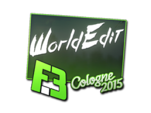 Наклейка | WorldEdit | Кёльн 2015