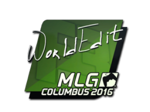 Наклейка | WorldEdit | MLG Columbus 2016