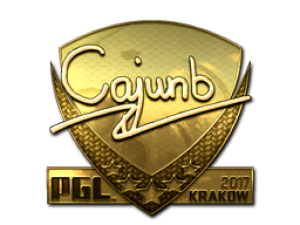 Наклейка | cajunb (Gold) | Krakow 2017