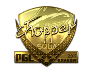 Наклейка | chopper (Gold) | Krakow 2017