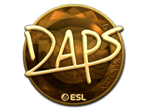 Наклейка | daps (золотая) | Катовице 2019