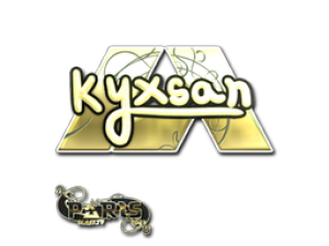 Наклейка | kyxsan (золотая) | Париж 2023