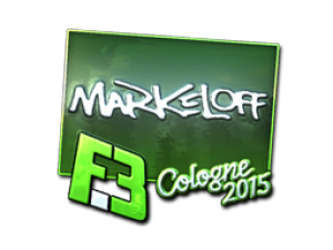 Наклейка | markeloff (металлическая) | Кёльн 2015
