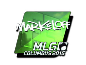 Наклейка | markeloff (металлическая) | MLG Columbus 2016