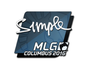 Наклейка | s1mple | MLG Columbus 2016