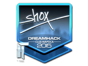 Наклейка | shox (металлическая) | Клуж-Напока 2015