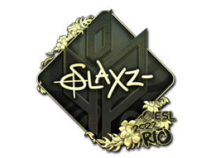 Наклейка | slaxz- (золотая) | Рио 2022