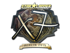 Наклейка | xseveN (золотая) | Берлин 2019