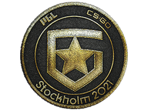 Нашивка | Gambit Gaming (золотая) | Стокгольм-2021