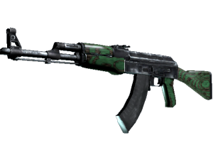 Сувенирный AK-47 | Зелёный глянец (Немного поношенное)