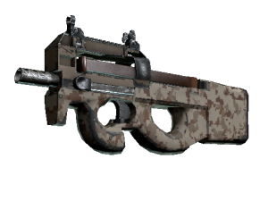 Сувенирный P90 | Пиксельный камуфляж «Пустыня» (После полевых испытани