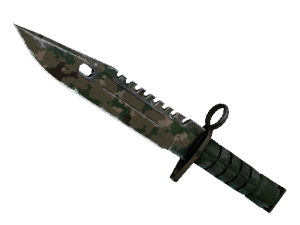 ★ Штык-нож M9 | Пиксельный камуфляж «Лес» (Поношенное)