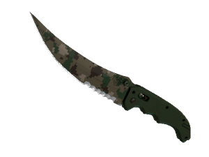 ★ StatTrak™ Складной нож | Пиксельный камуфляж «Лес» (Немного поношенное