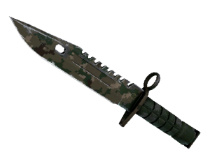 ★ StatTrak™ Штык-нож M9 | Пиксельный камуфляж «Лес» (После полевых испытан