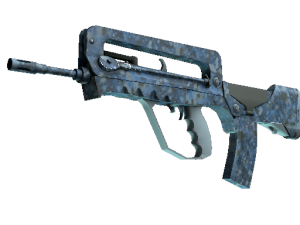 FAMAS | Голубые брызги (Немного поношенное)