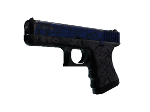 Glock-18 | Синяя трещина (Закалённое в боях)
