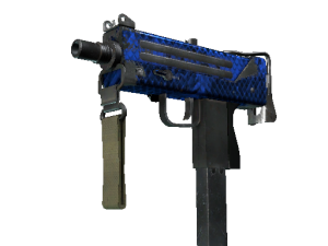 MAC-10 | Лазурный хищник (Поношенное)