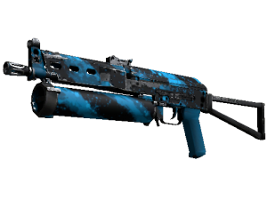 StatTrak™ ПП-19 «Бизон» | Синяя струя (Поношенное)