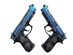 StatTrak™ Dual Berettas | Городской шок (Поношенное)