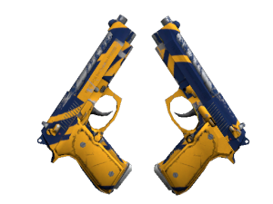 StatTrak™ Dual Berettas | Причал (После полевых испытаний)