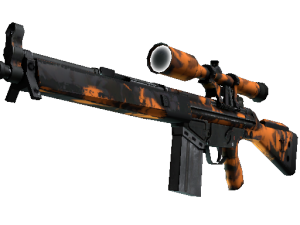 StatTrak™ G3SG1 | Оранжевые осколки (После полевых испытаний)