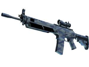 StatTrak™ SG 553 | Брызги волны (Немного поношенное)